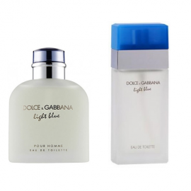 2’li Parfüm Set: Dolce Gabbana Light Blue Erkek+Dolce Gabbana Light Blue Bayan 