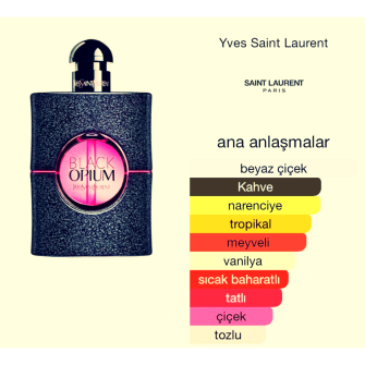 Yves Saint Laurent Black Opium Neon Edp 90 ml Kadın Tester Parfüm