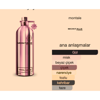 Montale Paris Crystal Flowers 100 ml Edp Kadın Tester Parfüm 