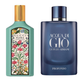 2’li Parfüm Set: Gucci Flora Gorgeous Jasmine Edp 100 Ml Kadın Parfümü+ Giorgio Armani Acqua Di Gio Profondo Edp 125ML Erkek Tester Parfümü
